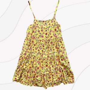 Yellow Floral Summer Dress